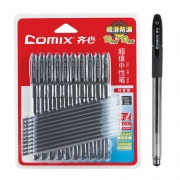 齐心 K3260 超值中性笔 10支卡装匹配笔芯 R914