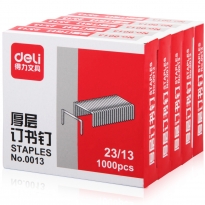 得力0013厚层钉书钉23/13(1000枚/盒)