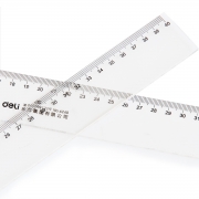 得力6240直尺40cm(透明)(只)