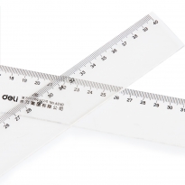 得力6240直尺40cm(透明)(只)