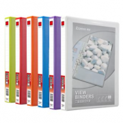 齐心 A0210 易展示 美式三面插袋文件夹 A4 1寸3孔D型夹